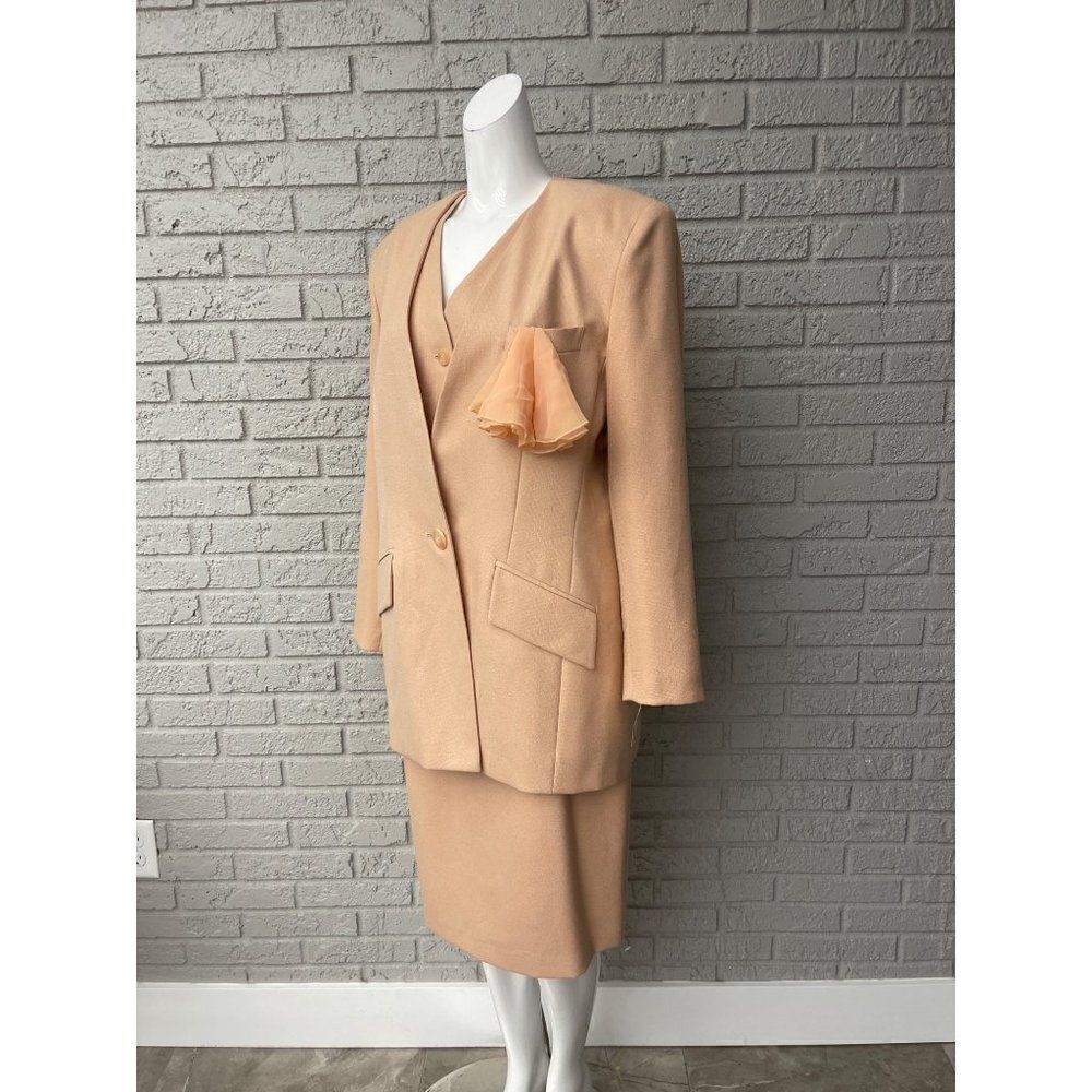 Kasper for ASL 3 Pcs Skirt Suit Set Size 14 - Picture 4 of 12
